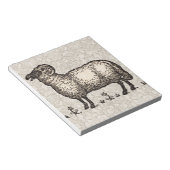 Schapenlammeren Boerderij Dierlijke Vintage Notitieblok (Schuin)