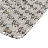 Schapenlammeren Boerderij Dierlijke Vintage Snijplank (Hoek)