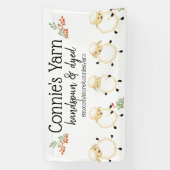 Schapenlammeren breien haak homespun craft show spandoek (Verticaal)