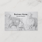 Schapenlamptrekkende Visitekaartjes (Voorkant)