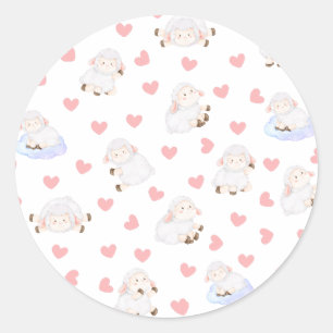 Schapenliefde Ronde Sticker