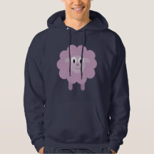 Schapenmarinescheepskammer Hoody, Lila Cartoon