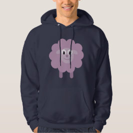 Schapenmarinescheepskammer Hoody, Lila Cartoon Hoodie