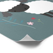 Schapenneursery Art Cute Lamb Nursery Wall Decor Poster (Hoek)