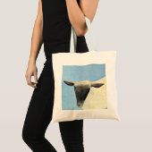 Schapenontwerp-canvas tas. tote bag (Voorkant (product))