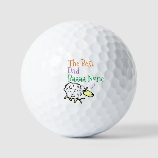 Schapenontwerp voor de beste pappa Golf Balls Golfballen (Voorkant)