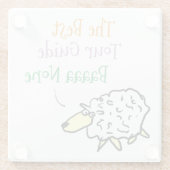 Schapenontwerp voor een Onderzetter van de Gids va Glazen Onderzetter (Achterkant)