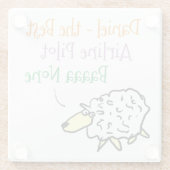 Schapenontwerp voor een Onderzetter van een piloot (Achterkant)