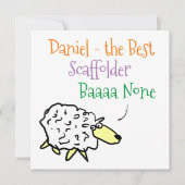 Schapenontwerp voor een steigermaker feestdagenkaart (Voorkant)