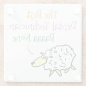 Schapenontwerp voor een tandheelkundig Onderzetter (Achterkant)