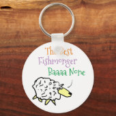 Schapenontwerp voor een visser sleutelhanger (Voorkant)