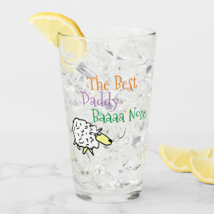 Schapenontwerp voor het beste papa glas