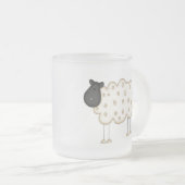 Schapenoverhemden en schenkingen matglas koffiemok (Voorkant rechts)