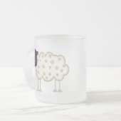 Schapenoverhemden en schenkingen matglas koffiemok (Voorkant links)