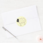 Schapenoverhemden en schenkingen ronde sticker (Envelop)