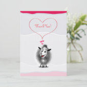 Schapenpapier — Levendig Bedankkaart (Staand voorkant)