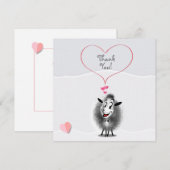 Schapenpapier — Levendig Bedankkaart (Voorkant / Achterkant)