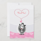 Schapenpapier — Levendig Bedankkaart (Voorkant)