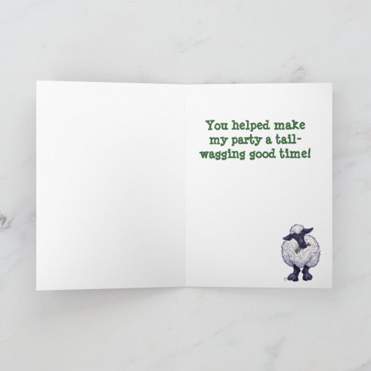 Schapenpartijcentrum Bedankkaart (Binnen)