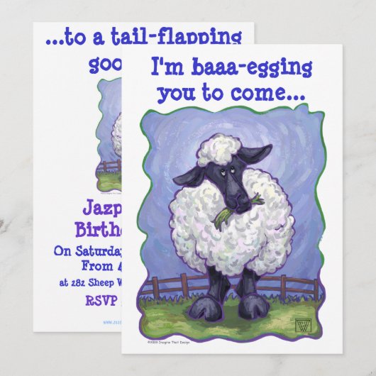 Schapenpartijcentrum Kaart (Voorkant / Achterkant)