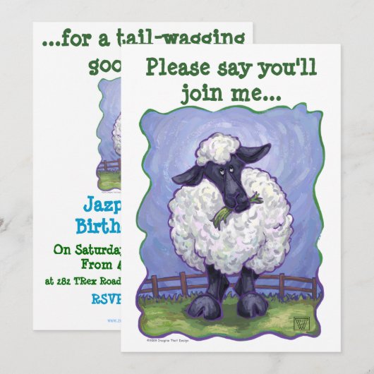 Schapenpartijcentrum Kaart (Voorkant / Achterkant)