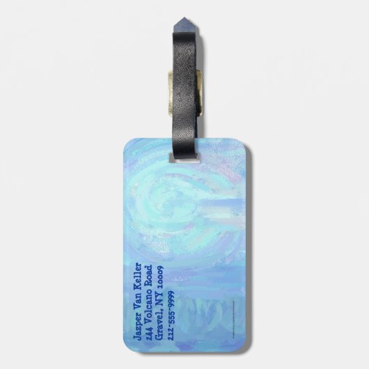 Schapenpatronen Bagagelabel (Achterkant verticaal)