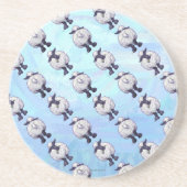 Schapenpatronen Zandsteen Onderzetter (Voorkant)