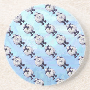 Schapenpatronen Zandsteen Onderzetter