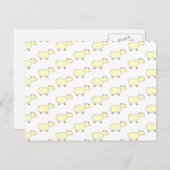 Schapenpatroon. Briefkaart (Voorkant / Achterkant)