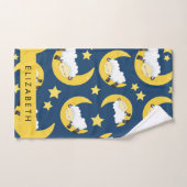 Schapenpatroon, Slapen Schaap, Maan, Jouw naam Bad Handdoek (Handdoek)
