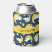 Schapenpatroon, Slapen Schaap, Maan, Jouw naam Blikjeskoeler (Blikje Achterkant)