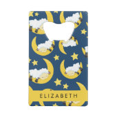 Schapenpatroon, Slapen Schaap, Maan, Jouw naam Creditkaart Flessenopener (Achterkant)