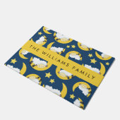 Schapenpatroon, Slapen Schaap, Maan, Jouw naam Deurmat (Schuin)