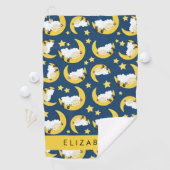 Schapenpatroon, Slapen Schaap, Maan, Jouw naam Golfhanddoek (Insitu)