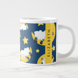 Schapenpatroon, Slapen Schaap, Maan, Jouw naam Grote Koffiekop
