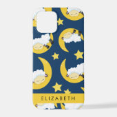 Schapenpatroon, Slapen Schaap, Maan, Jouw naam iPhone Hoesje (Achterkant)