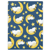 Schapenpatroon, Slapen Schaap, Maan, Jouw naam Klembord (Achterkant)