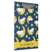 Schapenpatroon, Slapen Schaap, Maan, Jouw naam Klembord (Rechts)