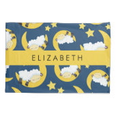 Schapenpatroon, Slapen Schaap, Maan, Jouw naam Kussensloop (Achterkant)