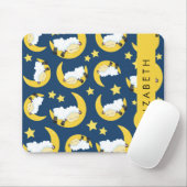 Schapenpatroon, Slapen Schaap, Maan, Jouw naam Muismat (Met muis)