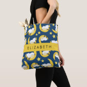 Schapenpatroon, Slapen Schaap, Maan, Jouw naam Tote Bag (Dichtbij)