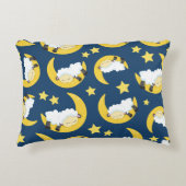 Schapenpatroon, Slapende schapen, Maan, Sterren Accent Kussen (Voorkant)