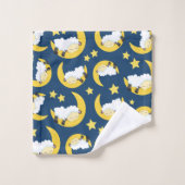 Schapenpatroon, Slapende schapen, Maan, Sterren Bad Handdoek (Wasdoekje)