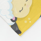 Schapenpatroon, Slapende schapen, Maan, Sterren Fleece Deken (Hoek)