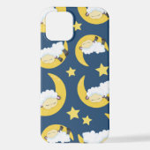 Schapenpatroon, Slapende schapen, Maan, Sterren iPhone Hoesje (Achterkant)