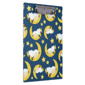 Schapenpatroon, Slapende schapen, Maan, Sterren Klembord (Rechts)