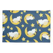 Schapenpatroon, Slapende schapen, Maan, Sterren Kussensloop (Achterkant)