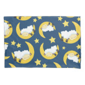 Schapenpatroon, Slapende schapen, Maan, Sterren Kussensloop (Voorkant)