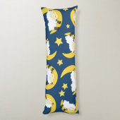 Schapenpatroon, Slapende schapen, Maan, Sterren Lichaamskussen (Achterkant (Verticaal))