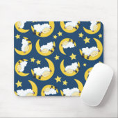 Schapenpatroon, Slapende schapen, Maan, Sterren Muismat (Met muis)